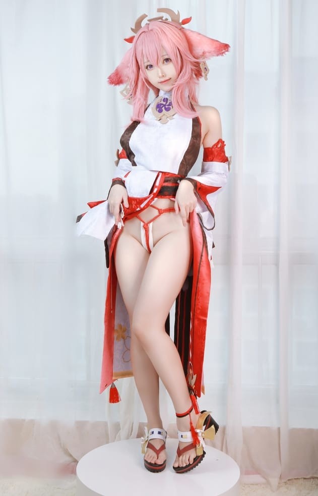 Asagiriai(愛ちゃん)写真合集,原神八重神子COS高清图包!